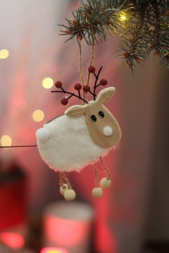 Елочные украшения Деревянные подвески Набор елочных игрушек x6