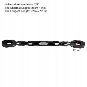 Регулируемая мотоциклетная перекладина 7/8