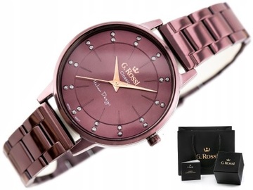 ZEGAREK DAMSKI G. ROSSI ECLARE bransoleta + GRAWER
