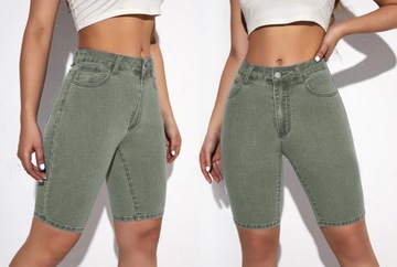 SPODENKI rybaczki KRÓTKIE SPODNIE jeans G35 36 S