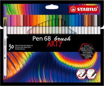 Фломастери STABILO Ручка 68 Чохол 30 шт. + 6 Кольорів Неонових