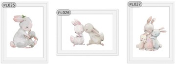 KRÓLIKI KRÓLICZKI PLAKAT PLAKATY 50CMX70CM