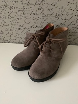 CLARKS ŚLICZNE BUTY BOTKI SKÓRA 38 /24,5CM IDEAŁ !