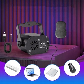 ДИСКО-ЛАМПЫ ДЛЯ ДОМАШНЕЙ ВЕЧЕРИНКИ ЗВУКОВОЙ ДАТЧИК ЛАЗЕР + ДИСТАНЦИОННОЕ УПРАВЛЕНИЕ
