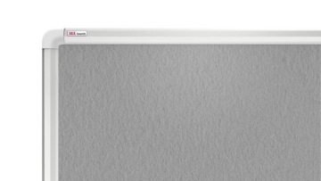 Текстильная доска 200x100 см GREY алюминиевая рама