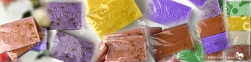 MYDŁO MARSYLSKIE LAWENDOWE z kwiatami LAWENDA 100g peeling