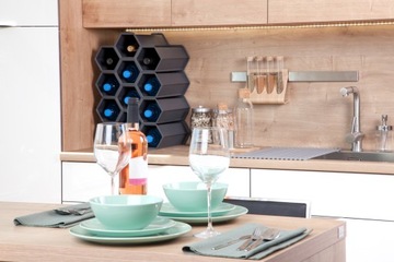 Stojak na wino butelki Qvant antracyt