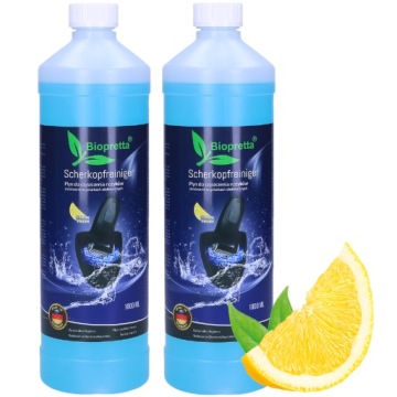 2X PŁYN BIOPRETTA RENEW DO CZYSZCZENIA GOLAREK OSTRZY MASZYNEK LEMON CLEAN