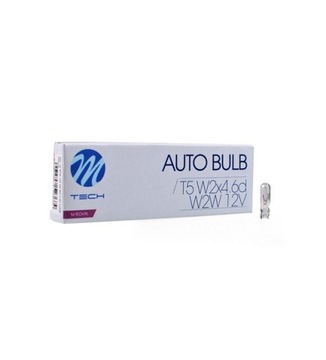 Żarówka M-TECH W2W W2x4.6d 12V/2W -10szt.