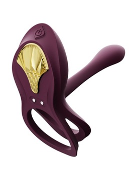 Zalo - Вибрирующее кольцо для пениса с дистанционным управлением Bayek Purple