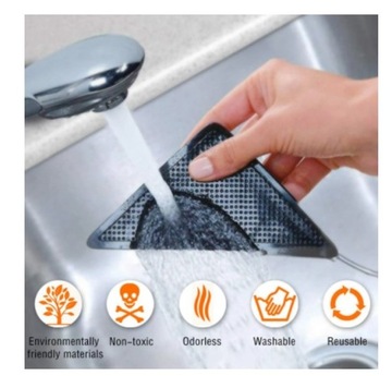 Накладки противоскользящие для ковра, треугольные, 4 шт.