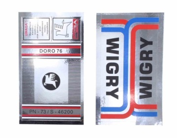 ROWER NAKLEJKA ROMET PREDOM WIGRY 160x100mm