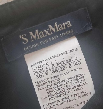 MAX Mara 36 spódnica wełna wełniana