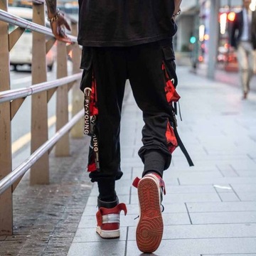 MĘSKIE SPODNIE JOGGERY BOJÓWKI Młodzieżowe StreetWear XXL