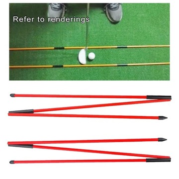2 шт., выравнивающие планки для гольфа 122 см, 3 секции.