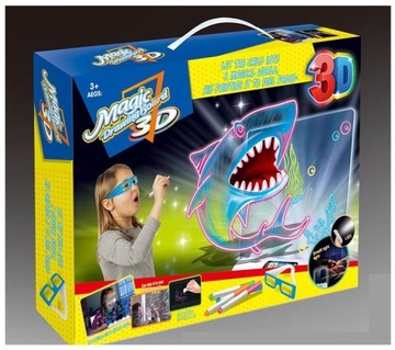 3D Волшебная доска для рисования и раскрашивания БОЛЬШАЯ