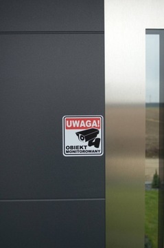 Наклейка Мониторинг ОБЪЕКТА НАБЛЮДЕНИЯ 10см GDPR