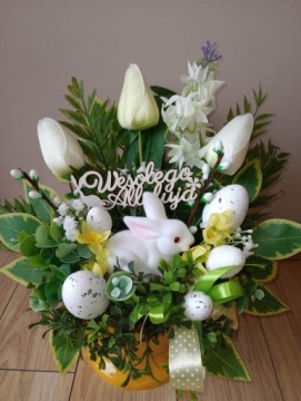 Пасхальное украшение Пасхальная весенняя праздничная композиция