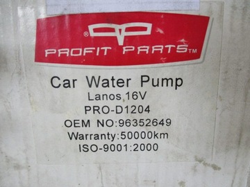 DAEWOO LANOS NEXIA 1.5 1.6 ČERPADLO VODY 96352649