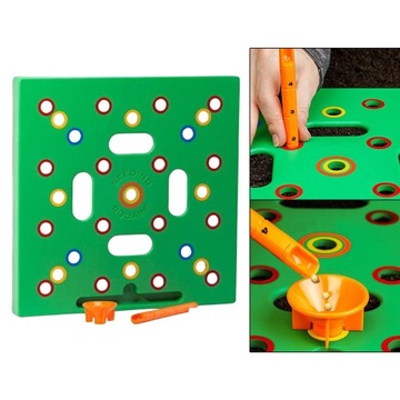 Посевной шаблон для посева садовых семян, инструмент для разравнивания