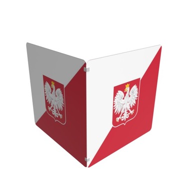 Przegroda do głosowania wyborcza 60cm 2 ściany