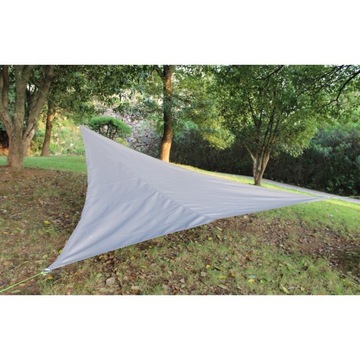 ТРЕУГОЛЬНЫЙ САДОВЫЙ СОЛНЕЧНЫЙ ПАРУС 2Х2Х2М СЕРЫЙ