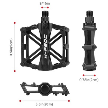ПРОТИВОСКОЛЬЖАЮЩИЕ АЛЮМИНИЕВЫЕ ПЕДАЛИ ДЛЯ ВЕЛОСИПЕДА MTB