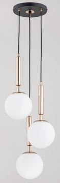Volda Picolo White lampa wisząca czarna/złota Alfa