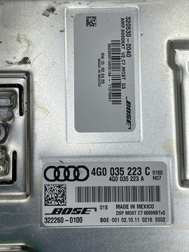 AUDI A7 A6 C7 moduł sterownik wzmacniacz radia BOSE