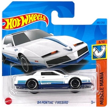 Hot Wheels '84 Pontiac Firebird Muscle Mania 8/10 1:64 biały