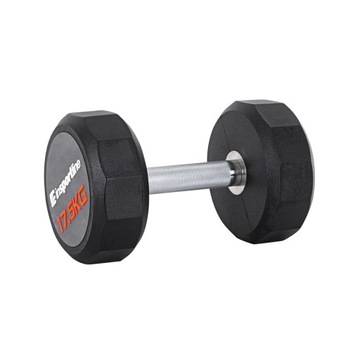 HANTEL JEDNORĘCZNY inSPORTline ANTYPOŚLIZG 17,5kg
