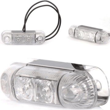 LAMPA OBRYSOWA NA PRZÓD BIAŁA LAWETA NACZEPA TIR