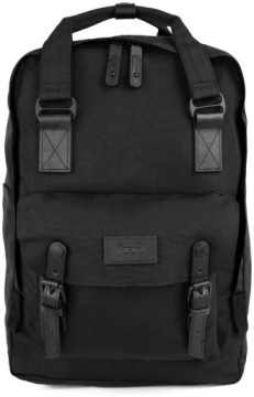 Batoh na notebook pro muže Himawari XL 17 palců, městský, prostorný, černý