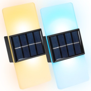 Kinkiet Solarny Lampka Solarna AKRYL LED 1W Zewnętrzna Wodoodporna Czujnik