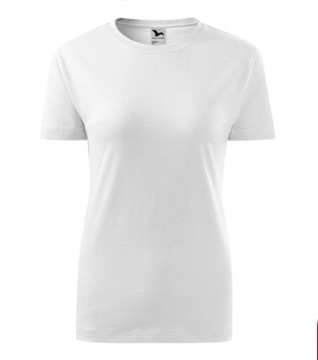 MIĘKKA Damska koszulka t-shirt MALFINI bia S