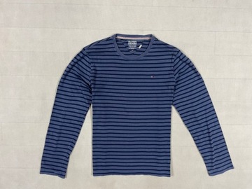 Tommy Hilfiger Longsleeve Męski Paski Logo L XL