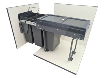 БАК ДЛЯ МУСОРА 10Л+10Л+10Л БЕСШУМНОЕ ЗАКРЫТИЕ