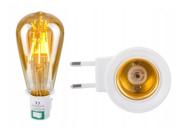 ПЕРЕХОДНИК 230 В E27 для ВЫКЛЮЧАТЕЛЯ ЛАМП