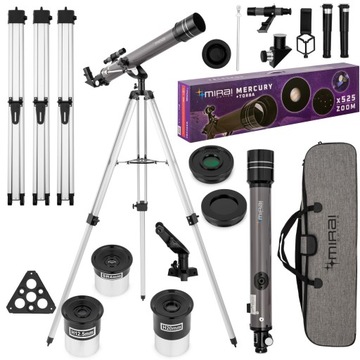 TELESKOP ASTRONOMICZNY MIRAI OPTICS MERCURY F70070 ADAPTER SMARTFON TORBA