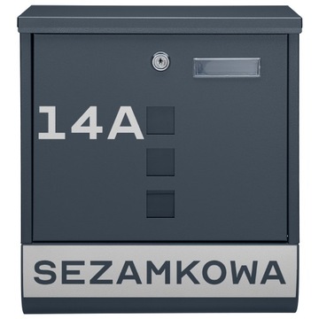 SKRZYNKA POCZTOWA NA LISTY POCZTĘ TUBA + WZÓR