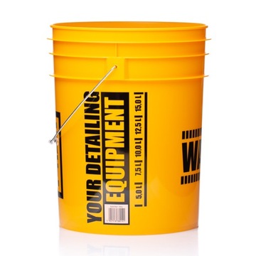 WORK STUFF Детейлинг Ведро Желтое Ведро WASH + Сепаратор для мойки автомобиля