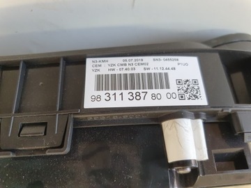 OPEL GRANDLAND X PŘÍSTROJOVÁ DESKA AUTOMAT 9831138780 DRÁŽKA