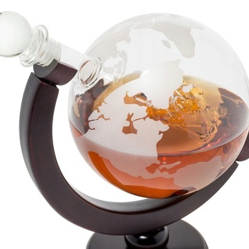 ГРАФИН + СТАКАНЫ ДЛЯ ВИСКИ GLOBUS С ГРАВИРОВКОЙ КОРАБЛЯ