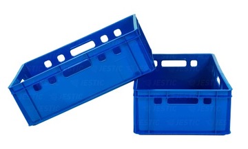 КОНТЕЙНЕР ЕВРО E2, СИНИЙ, НОВЫЙ, ПРОЧНЫЙ