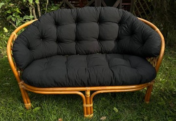 МЕБЕЛЬНЫЕ ПОДУШКИ ИЗ РОТАНГА, ЧЕРНЫЙ КОМПЛЕКТ