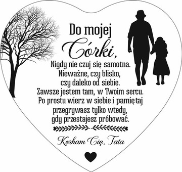 Серебряная цепочка-кулон-подвеска СЕРДЦЕ ДЛЯ ДОЧИ от папы Женский день