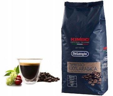 Кофе в зернах Kimbo Delonghi 100% Арабика 1кг.