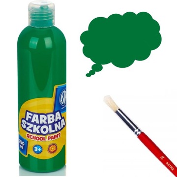 ASTRA FARBA, FARBY PLAKATOWE W BUTELCE ZIELONA JASNA 250ML