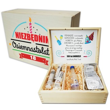 ДЕНЬ РОЖДЕНИЯ ESSENTIAL 18 18 30 40 ПОДАРОК ​​ВАШЕМУ ИМЯ ПОЖЕЛАНИЯ