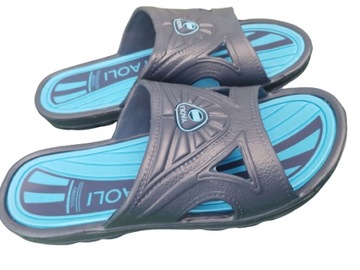 Klapki męskie gumowe basenowe YAOLI navy BLUE 44